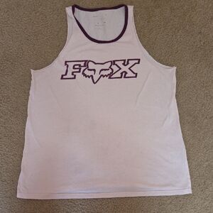 Pink And Maroon Fox Racing Muscle T-shirt Size XL Womens
